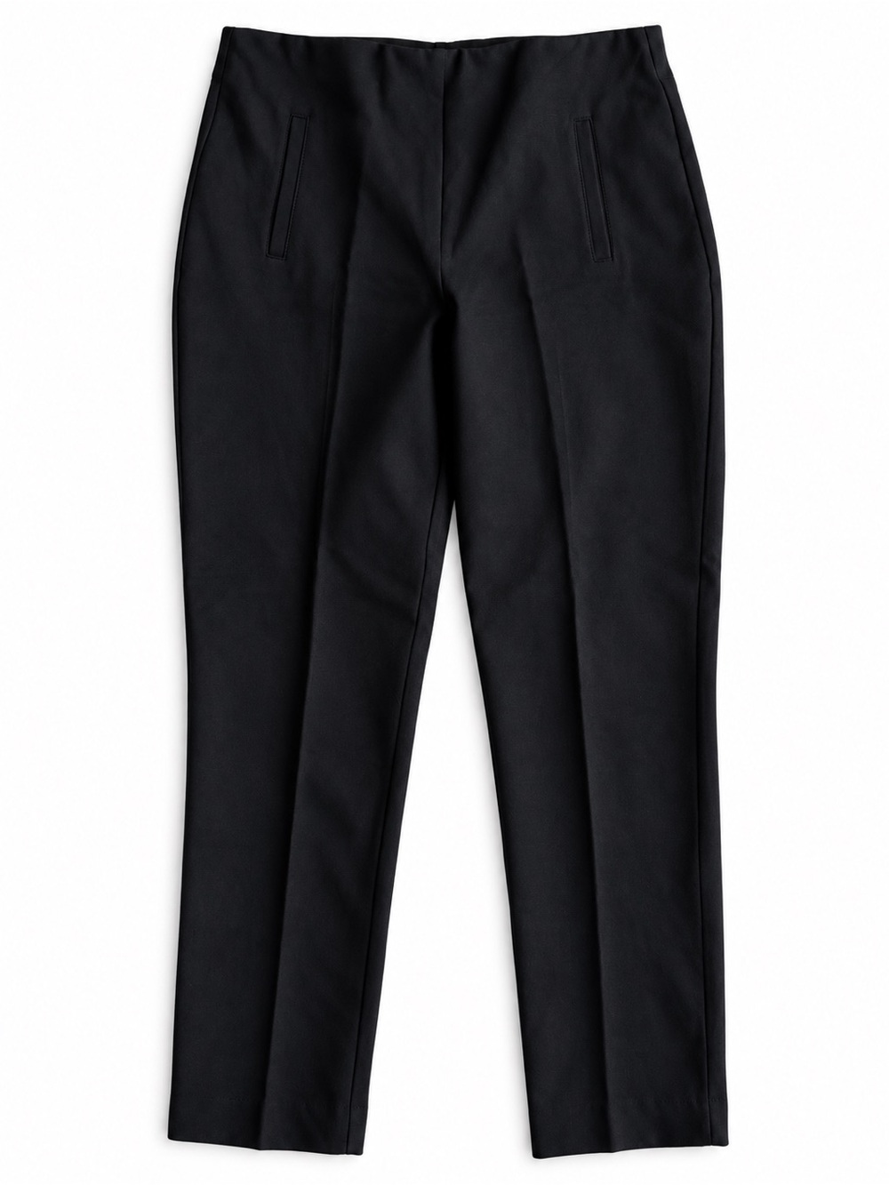 Chico’s So Slimming Slim Ankle Pants Stretch Black Pull-On Size 1 US 8